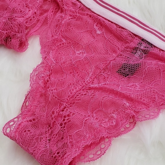 SAM EDELMAN Pink Scallop Lace Tanga - Picture 5 of 7